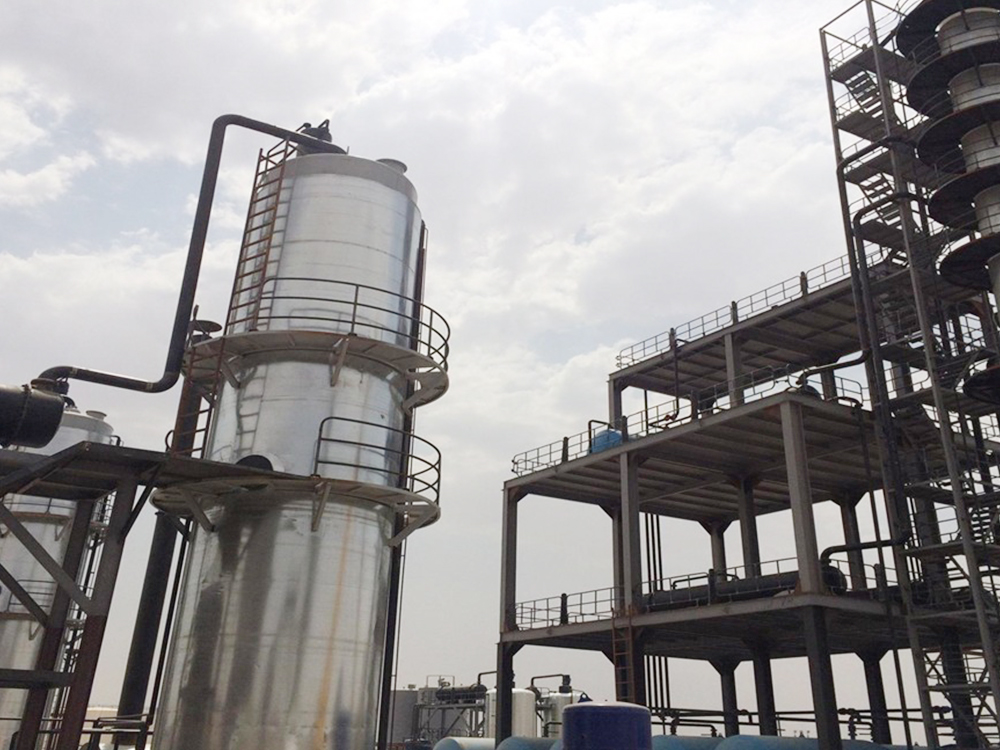 Batch System Thermal Oil Heated Vertical Evaporator Crude Oil and Fuel Oil Processing Refinery