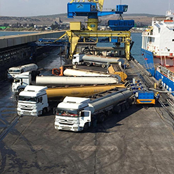 Spolan Bitümen Transferi Gemi-Kara Tankeri, Kara Tankeri-Gemi Arası Mobil Transfer Plenti