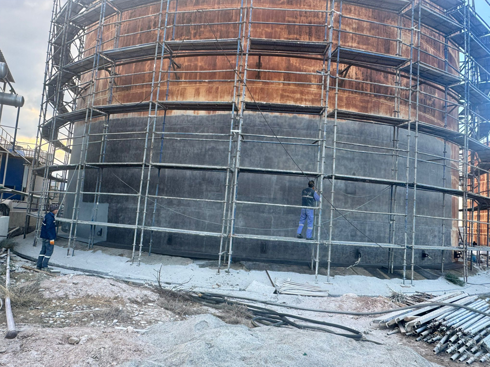 Storage Tank Revision and Sandblasting Works